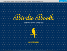 Tablet Screenshot of birdiebooth.com